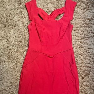 Red cocktail dress mini